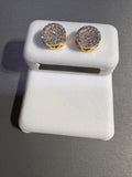 10k Yellow gold diamond Earrings