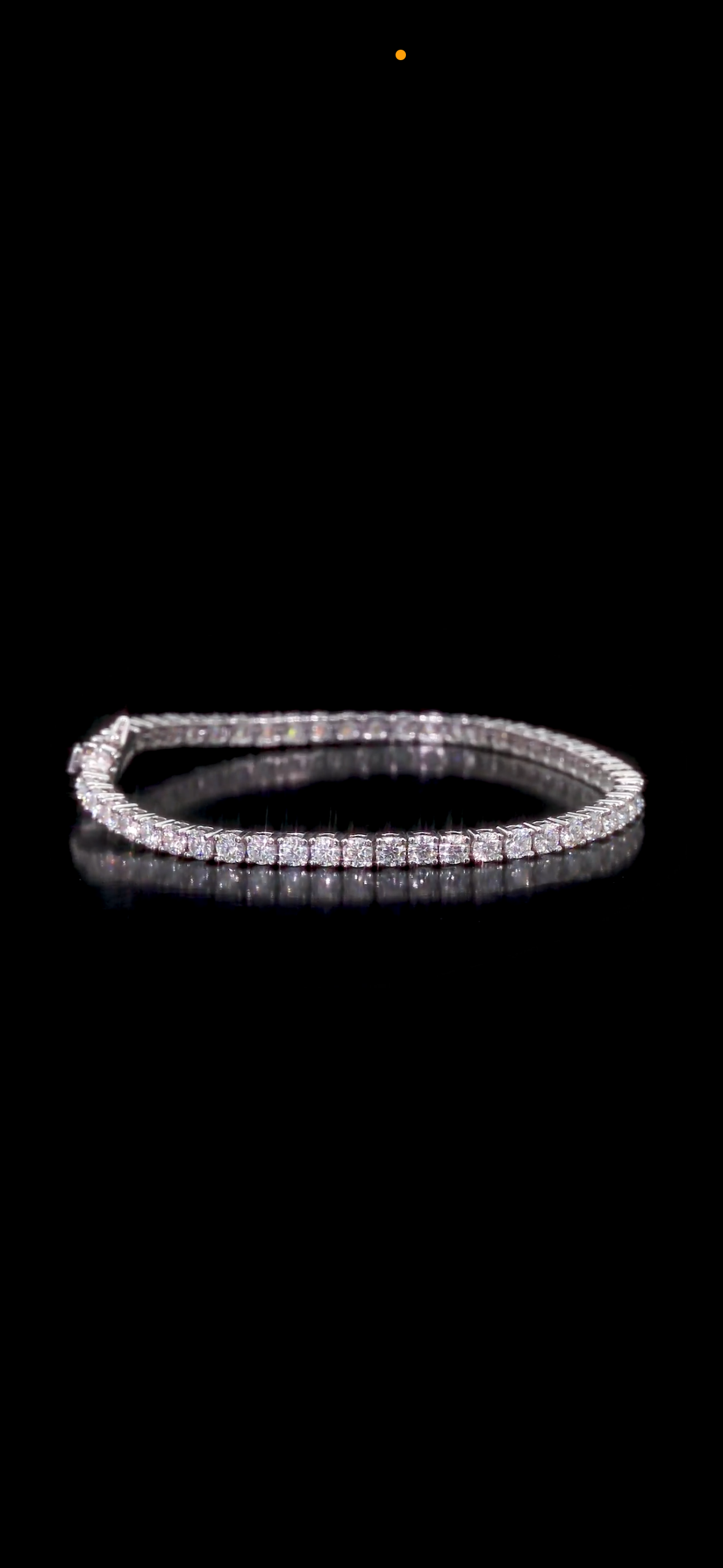 14K white Gold Moissanite Tennis Bracelet